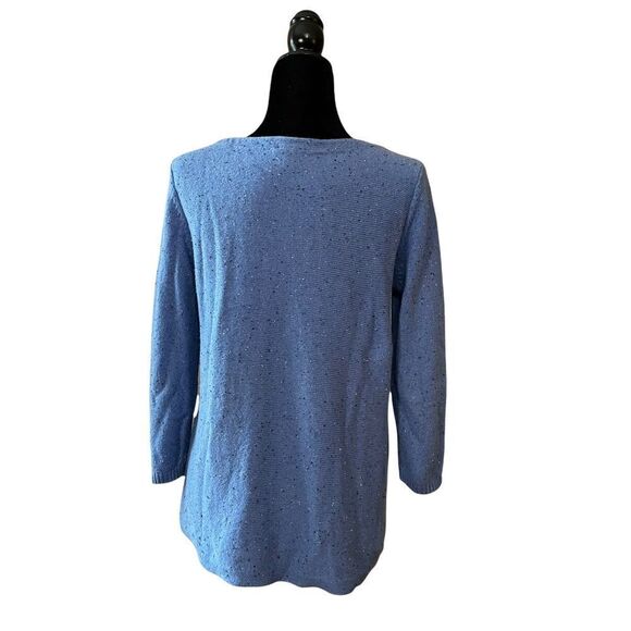 Talbots Blue Flecked Sweater - Size S - Picture 3 of 5